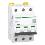 schneider A9F90376 | Miniature circuit breaker (MCB), Acti9 iC60L, 3P, 6.3A, MA curve, 20kA (IEC/EN 60947-2)