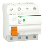 Schneider 12655 | Residual current circuit breaker, Domae, 4P, 25 A, AC type, 30 mA