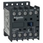 Schneider LC1K0610B7 | Contactor, TeSys K, 3P, AC-3, lt or eq to 440V 6A, 1 NO aux., 24VAC coil