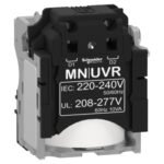 Schneider LV429407 Compact | MN undervoltage release, ComPact NSX, rated voltage 220/240 VAC 50/60 Hz, 208/277 VAC 60 Hz