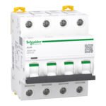 Schneider A9F87432 | Miniature circuit-breaker, Acti9 iC60H, 4P, 32 A, C curve, 10000 A (IEC 60898-1), 15 kA (IEC 60947-2)