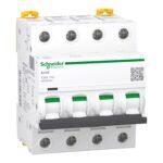 Schneider A9F94440 | Miniature circuit-breaker, Acti9 iC60L, 4P, 40 A, C curve, 15000 A (IEC 60898-1), 20 kA (IEC 60947-2)