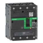 Schneider C11N6TM100B | Circuit breaker ComPacT NSXm N (50kA at 415VAC), 4 Poles 3d, 100A rating TMD trip unit, compression lugs and busbar connectors