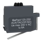 Schneider G12-25AUX240 | Auxiliary contact, GoPact MCCB 125/200/250, 1 NO/NC contact type, circuit breaker status OF/SD