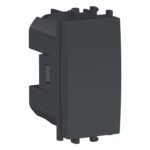 Schneider LMR0100003 | Easy Styl - 1 way Switch 1 module - Black
