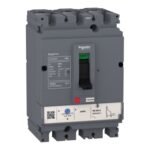 Schneider LV510335 | circuit breaker EasyPact CVS100F, 36 kA at 415 VAC, 63 A rating thermal magnetic TM-D trip unit, 3P 3d