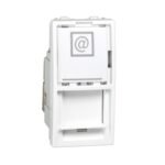 Schneider MGU3.416.18 | Unica - 1 RJ45 socket (S-One) - 1 m - Cat.6, S/FTP - white