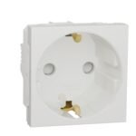Schneider NU303718 New Unica | Socket-outlet, New Unica, 2P+E, 16A, Schuko, with shutter, white