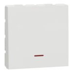 Schneider NU323218S  | Switch, New Unica, mechanism, 1-pole 1-way, 32A, 2 modules, screw terminals, untreated, IP4X, white