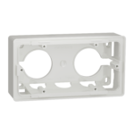 Schneider NU800418 |Mounting box, New Unica, surface, 2x2 modules, white