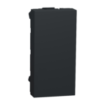 Schneider NU986554 | Blind cover, New Unica, 1 module, anthracite