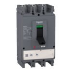 Schneider LV563510 EasyPact | circuit breaker EasyPact CVS630N, 50 kA at 415 VAC, 630 A rating ETS 2.3 electronic trip unit, 3P 3d