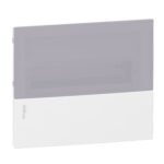 Schneider MIP22112T | Enclosure, Resi9 MP, flush mounting, 1 row of 12 modules, IP40, translucid door, 1 earth + 1 neutral terminal blocks