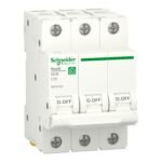 Schneider R9F32320 | Miniature circuit breaker (MCB), Resi9, 3P, 20A, C curve, 4500A (IEC/EN 60898-1)