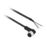 XZCP1041L5 | Pre wired connectors XZ, elbowed female, M8, 4 pins, cable PUR 5 m
