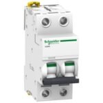 Schneider A9F74203 | Miniature circuit-breaker, Acti9 iC60N, 2P, 3 A, C curve, 6000 A (IEC 60898-1), 50 kA (IEC 60947-2)